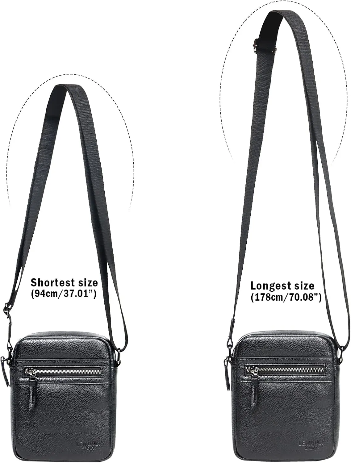Small/Medium Crossbody bag for men shoulder bag mens purse satchel leather messenger bag gift man