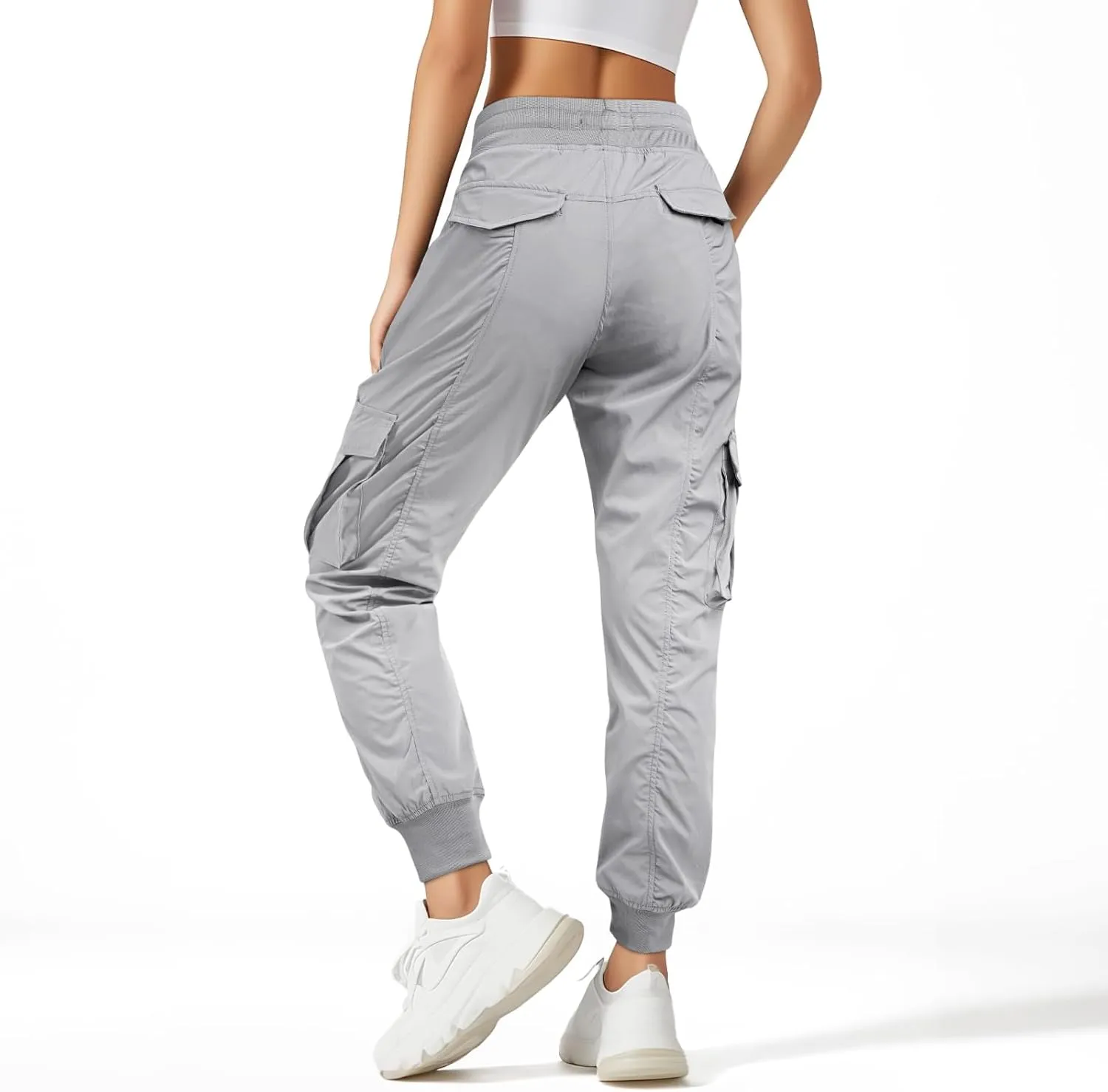 smawell Women's Hiking Cargo Pants Quick Dry Water Resistant Joggers with Pockets