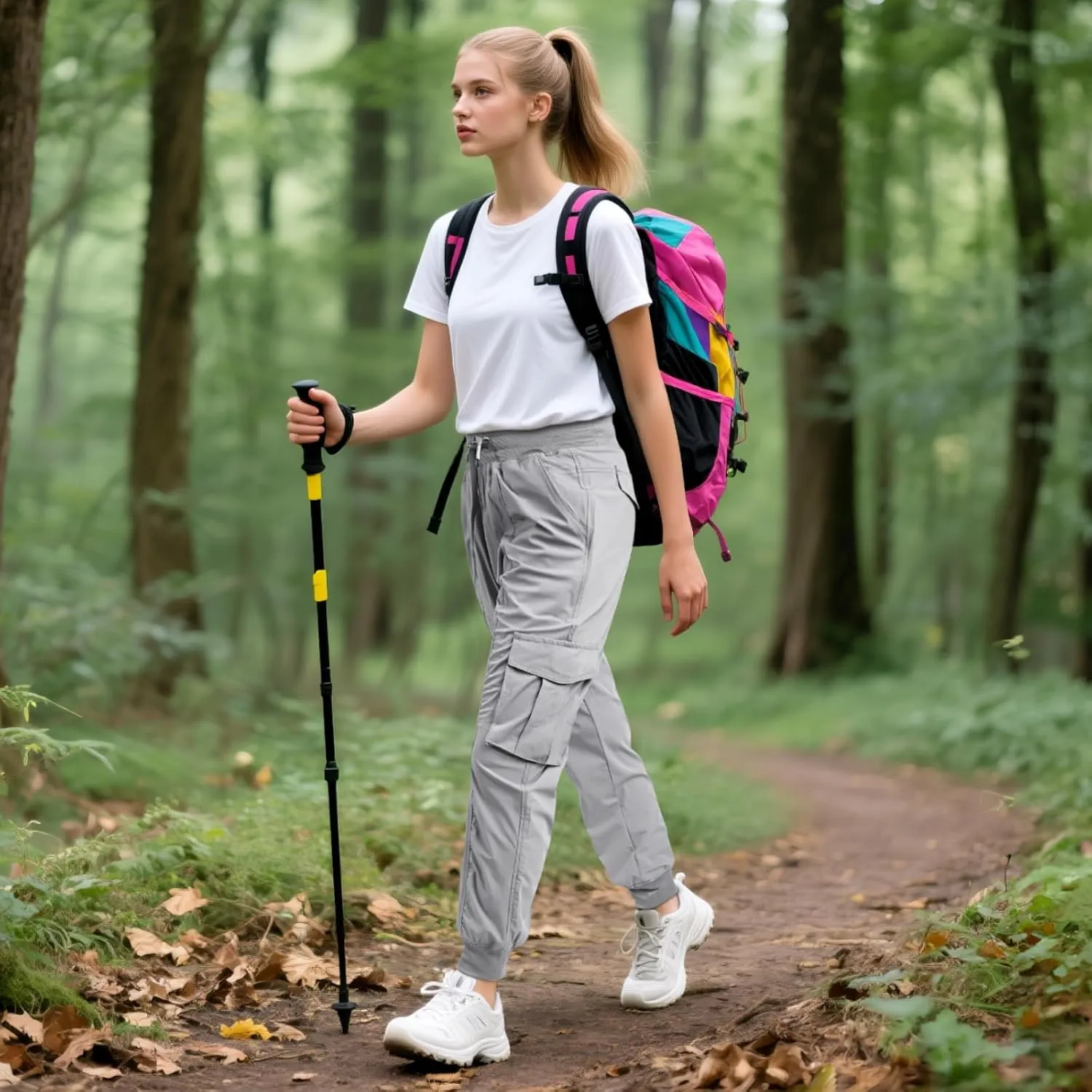 smawell Women's Hiking Cargo Pants Quick Dry Water Resistant Joggers with Pockets