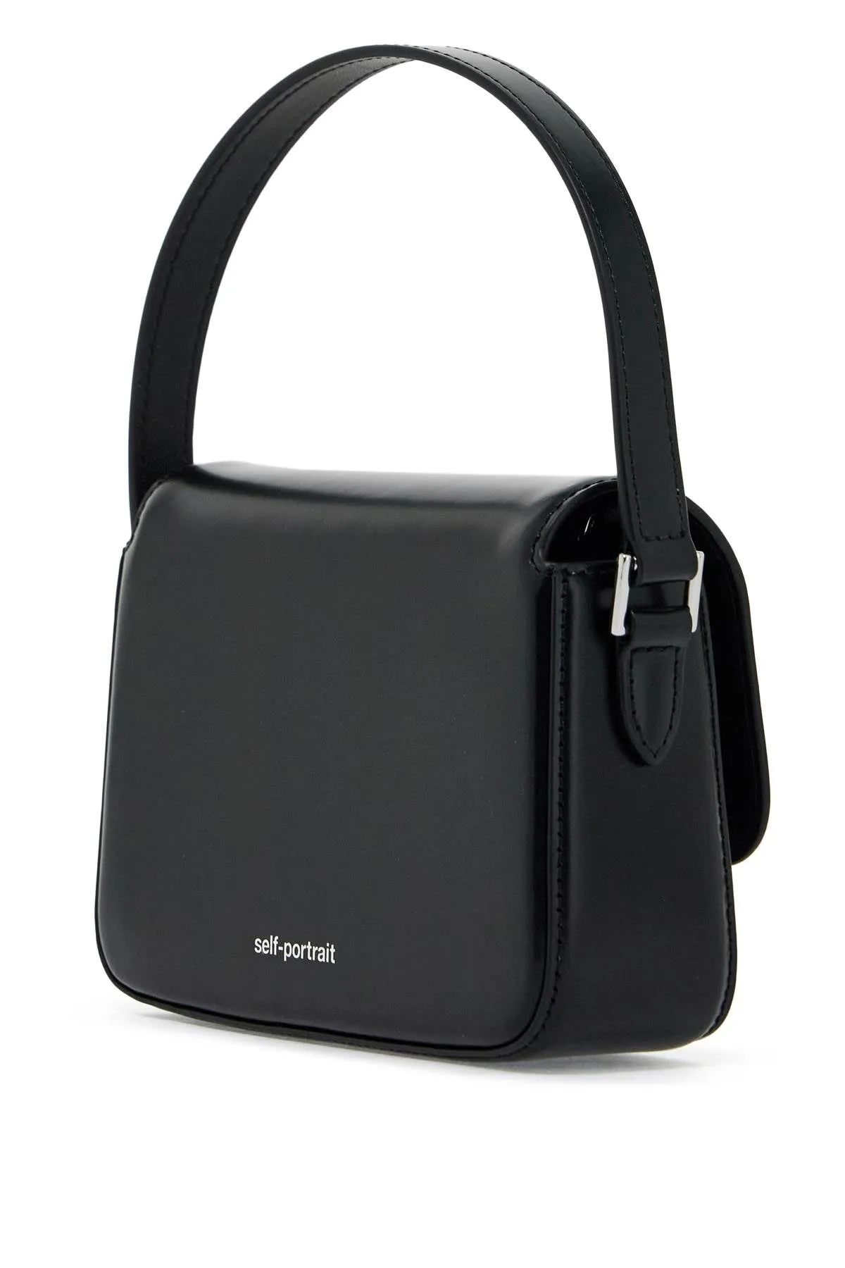 smooth leather micro handbag in 10 words