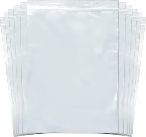 SNL Quality - 200 Bags 9" X 12" 2 MIL - Zipper Lock Reclosable Clear Disposable Plastic Bags, Strong