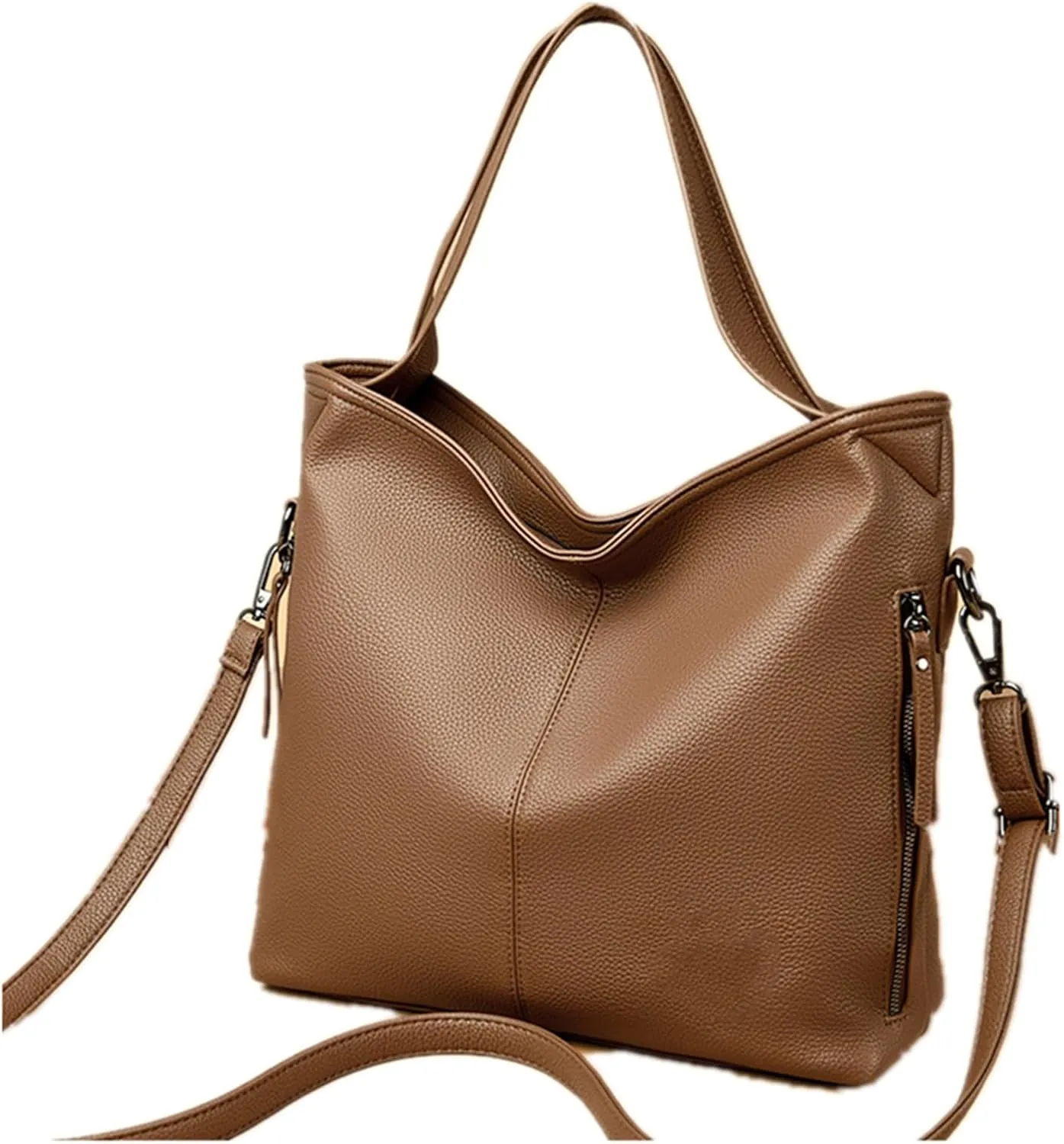 Soft Leather Handbags for Women Crossbody Purses Multi Pockets Messenger Bag Ladies Shoulder Vegan Fashion Leather Tote Bag