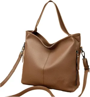 Soft Leather Handbags for Women Crossbody Purses Multi Pockets Messenger Bag Ladies Shoulder Vegan Fashion Leather Tote Bag
