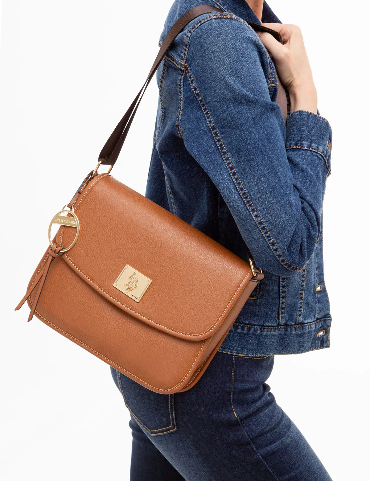 SOLID MESSENGER CROSSBODY BAG