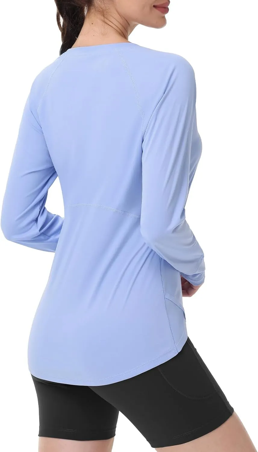 SPEXIAL Women's Sun Shirts UPF 50  UV Protection SPF Long Sleeve Hiking Fishing Running Quick Dry Lightweight Outdoor