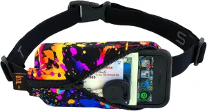 SPIbelt Original Pocket Running Belt for Women Men, Phone Holder for Running, Running Fanny Pack, Holder for Phone, Running Waist Pack, Expandable, Adjustable. Rave with Black Zipper