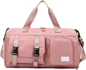 Sports Gym Bag Duffle Bag with Shoes Compartment, Waterproof Travel Duffle Bag for Gym Swimming Vacation