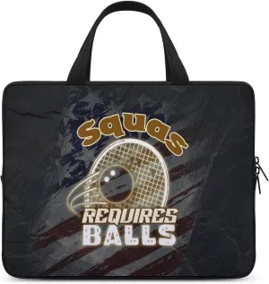 Squash USA Flag Laptop Bag Laptop Case Computer Messenger Bag with Adjustable Shoulder Strap
