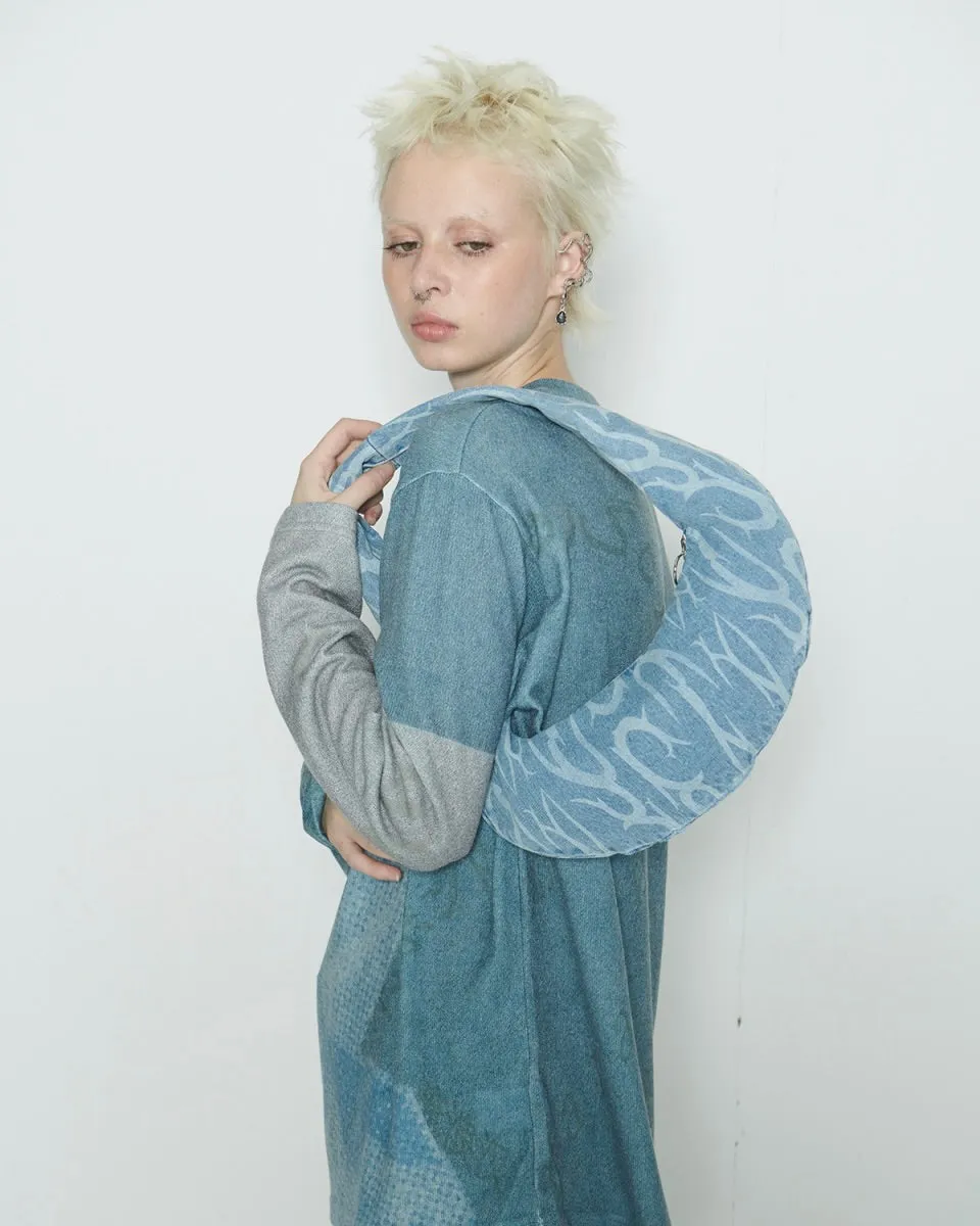 Sserpe Tribal Denim Hobo Bag Light Blue