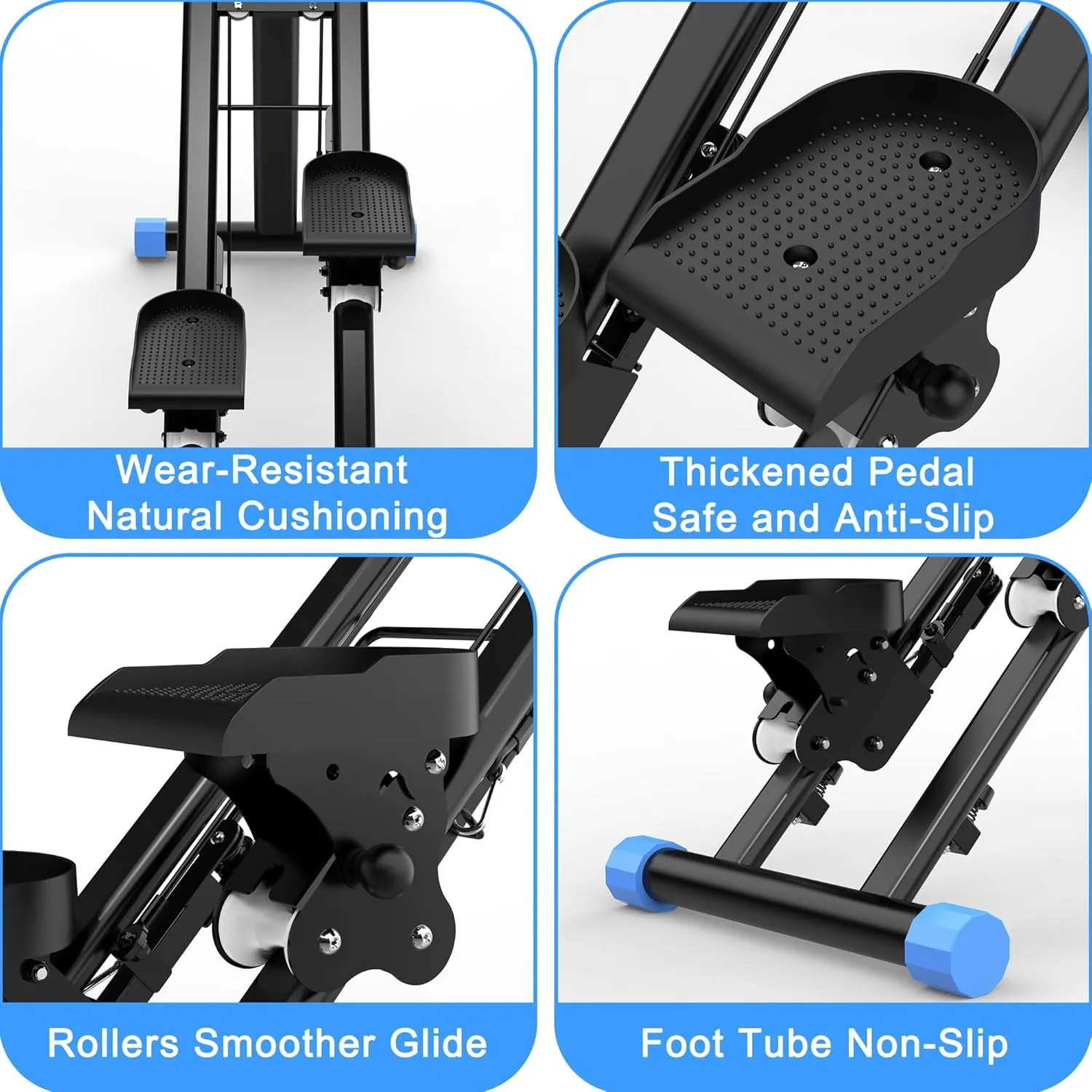Stair Stepper for Home,Vertical Climber Workout Machine,Stair Stepper with Handlebar for Full-Body Exercise Stair Stepper with Stable Frame Adjustable Handlebar