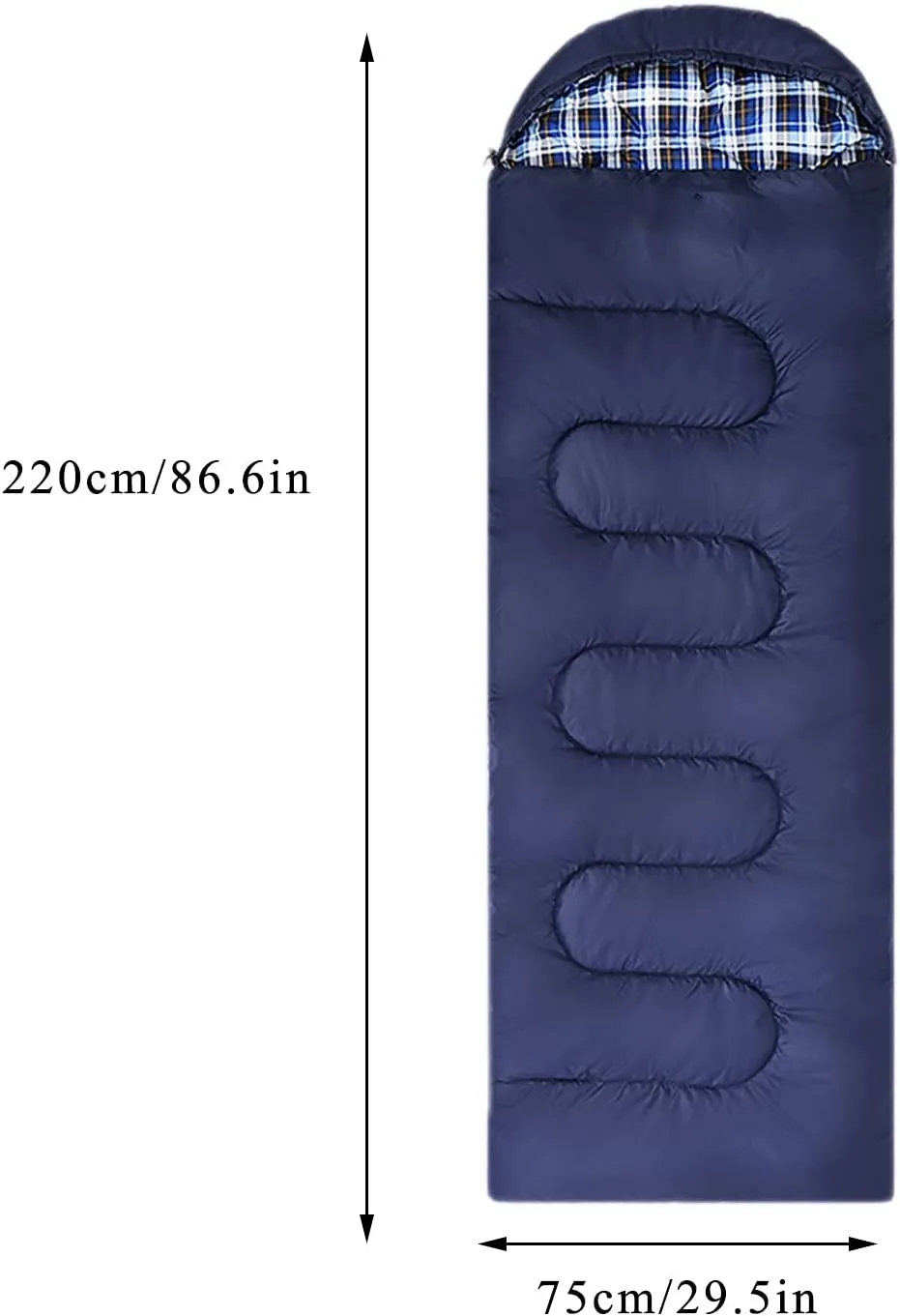 Stitchable Single Double Portable Sleeping Bag Outdoor Camping Outing Adult Soft and Strong Sleeping Bag Park Family Woman,Gray/Left