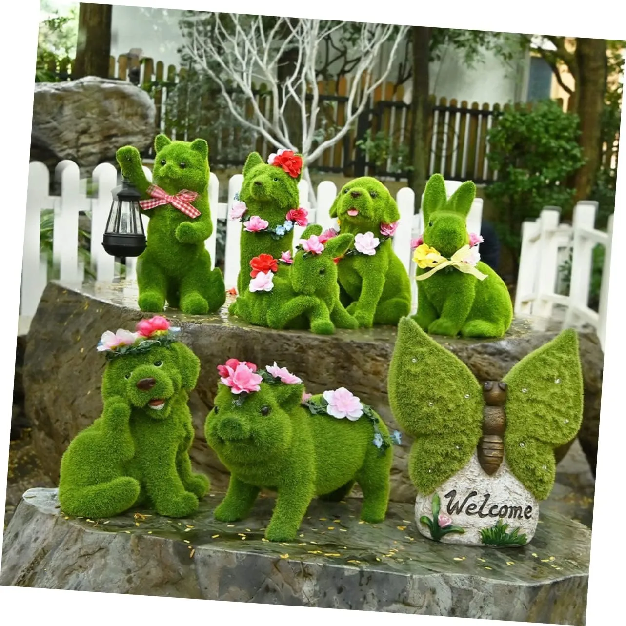 STOBAZA 4pcs 4 Garden Decor 4 Bags Moss Powder DIY Simulation Moss Decor Fake Moss for Centerpieces Easy to Use for Potted Plants Moss