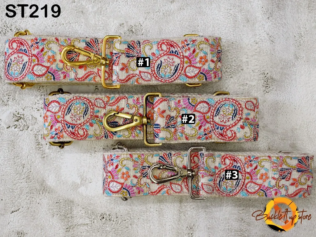Strap for Purses Boho Bag Messenger Bag Strap Replacement Adjustable Camera Strap Crossbody Embroidered Handbag Guitar Strap Gift Girlfriend