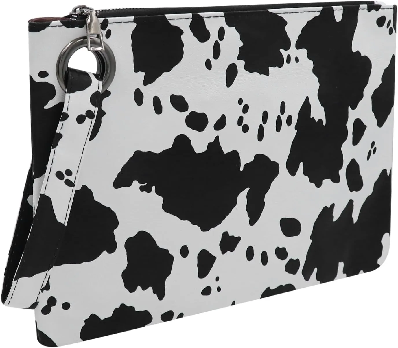 Suillty Women's Oversized Snakeskin Cow Print Clutch Envelope Bag Messenger Handbag Tote Wristlet Bag