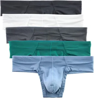 Summer Code Mens Underwear Briefs Soft Breathable Underpants Low Rise Trunks Pack