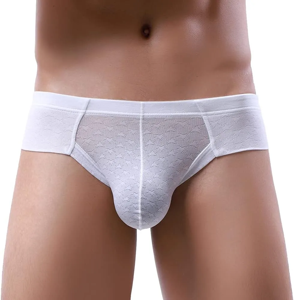 Summer Code Mens Underwear Briefs Soft Breathable Underpants Low Rise Trunks Pack