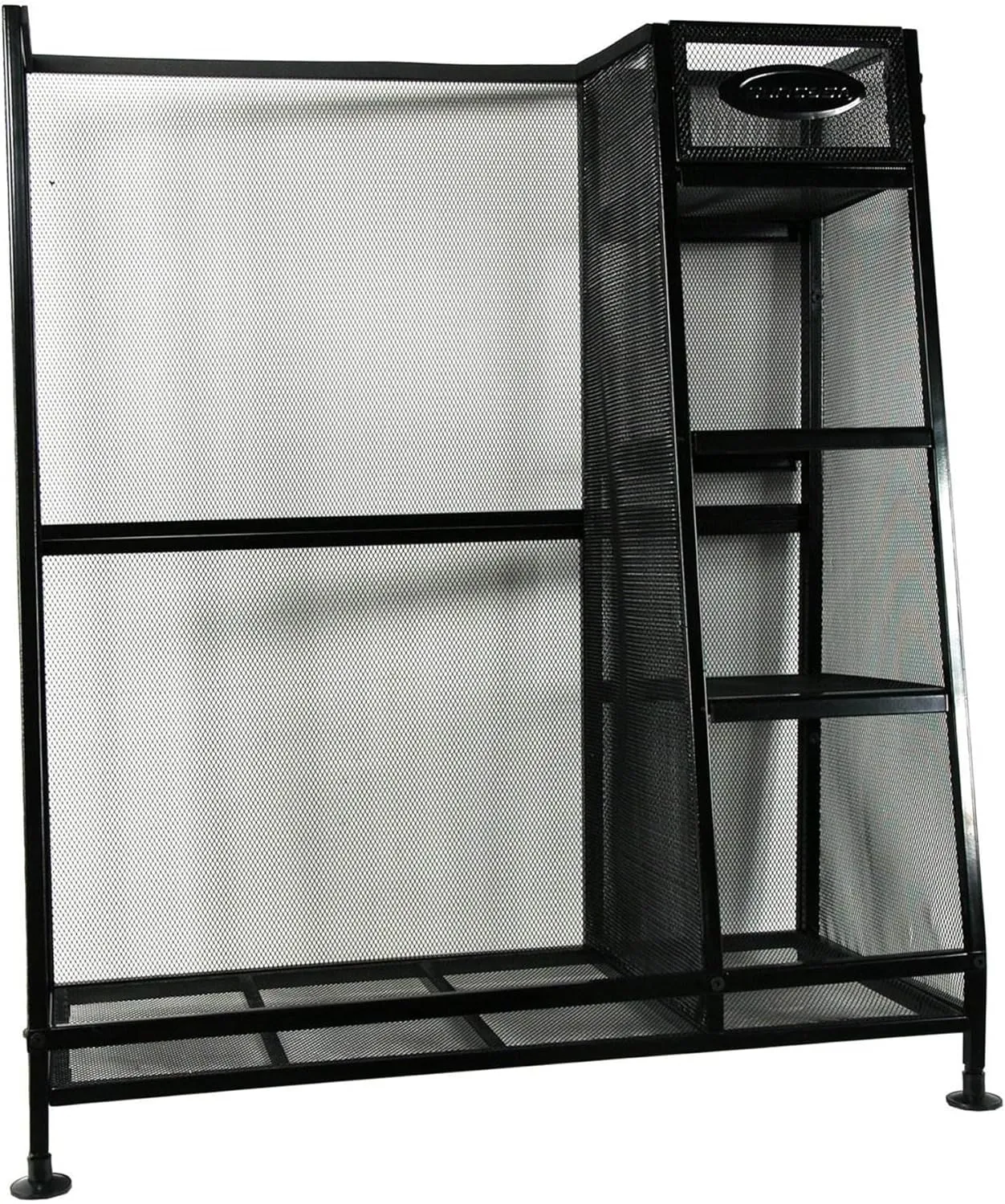 Suncast Golf Bag & Golfing Equipment Heavy-Duty Metal Organizer Rack w/ 3 Storage Shelves
