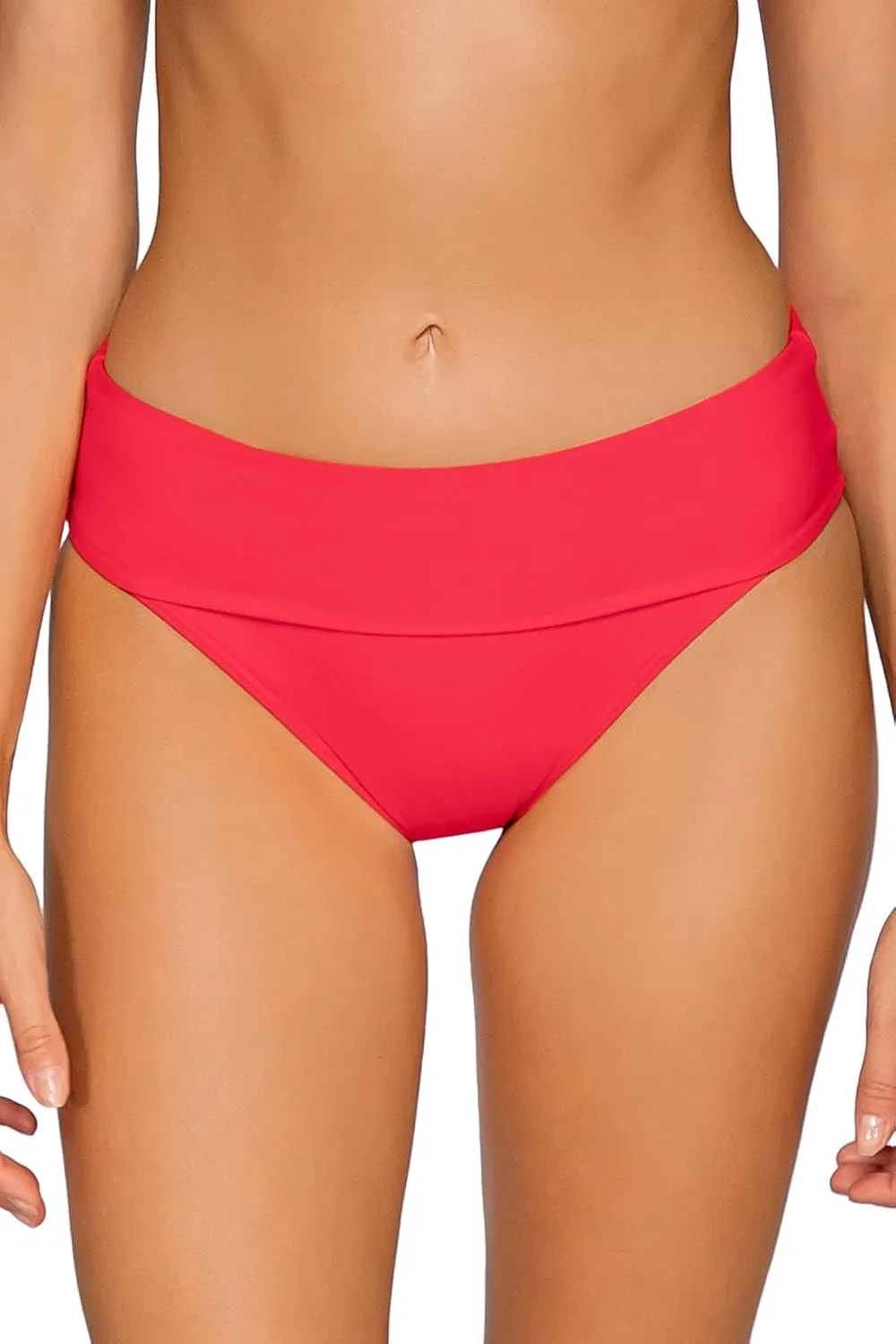 Sunsets Women's Standard Hannah Foldover High Waist Swimsuit Bikini Bottom