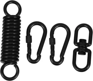 SUPVOX 1 Set Hammock Chair Hanging Kit Porch Swing Springs Swing Hangers Porch Swing Hardware Hanging Chair Spring Egg Chair Hardware Swing Bracket Hanging Chair Hook Carbon Steel Black
