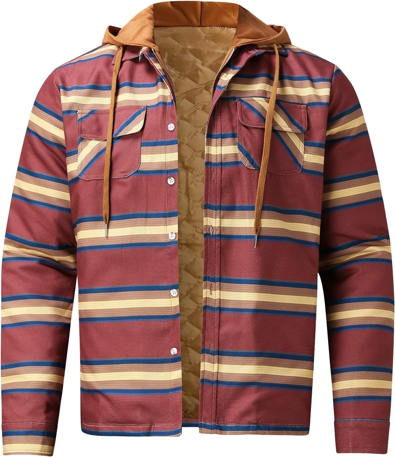 Sweatshirts for Men,Men's Button Down Regular Fit Long Sleeve Plaid Flannel Casual Shirts Men's Cotton Flannel Shirt Top