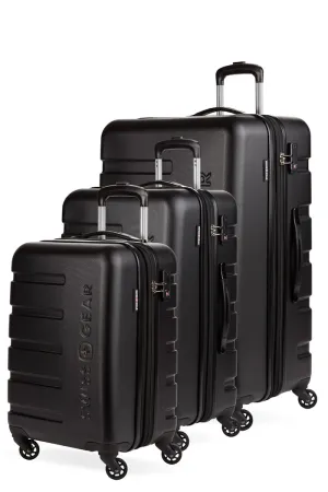 SWISSGEAR Signature Expandable 3 Piece Hardside Luggage Set - Black