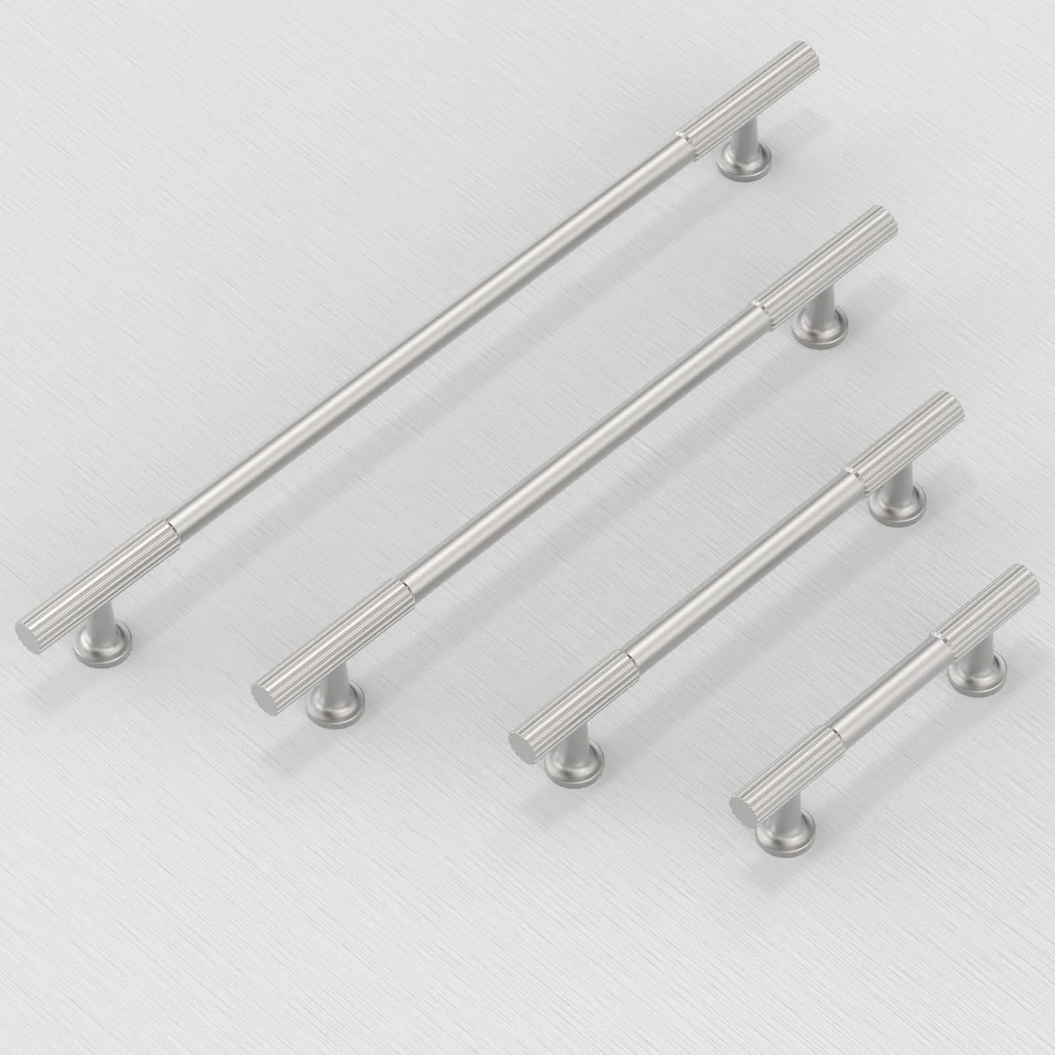 TA005 10 Pack Brushed Satin Nickel Cabinet Pulls 5 Inch(128mm) Kitchen Cabinet Handles Cabinet Hardware for Drawer Pulls