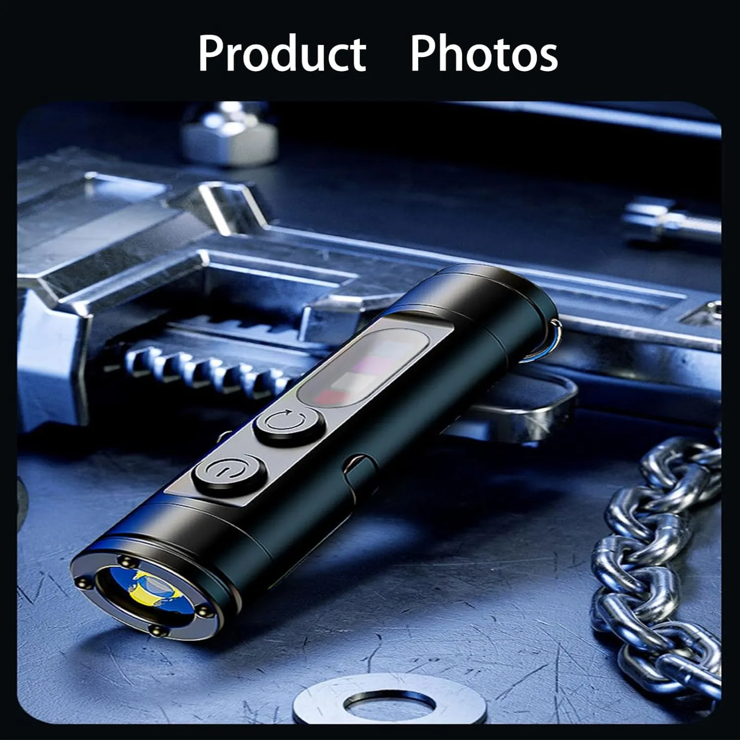 Taclite Mini – The Ultimate Everyday Micro Tool, High Brightness, Long Battery Life, Waterproof, Hands-Free Waist Hanging, Suitable for a Variety of Places (Sliver)
