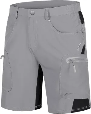 TACVASEN Men's Hiking Cargo Shorts 10" with Zipper Pockets Quick Dry Casual Stretch Golf Work Short Outdoor Summer