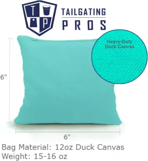 Tailgating Pros Regulation Cornhole Boards - 4'x2' Lightweight Wooden Retro and Classic Themed Cornhole Game w/Carrying Case & Set of 8 Corn Hole Bean Bags w/Tote