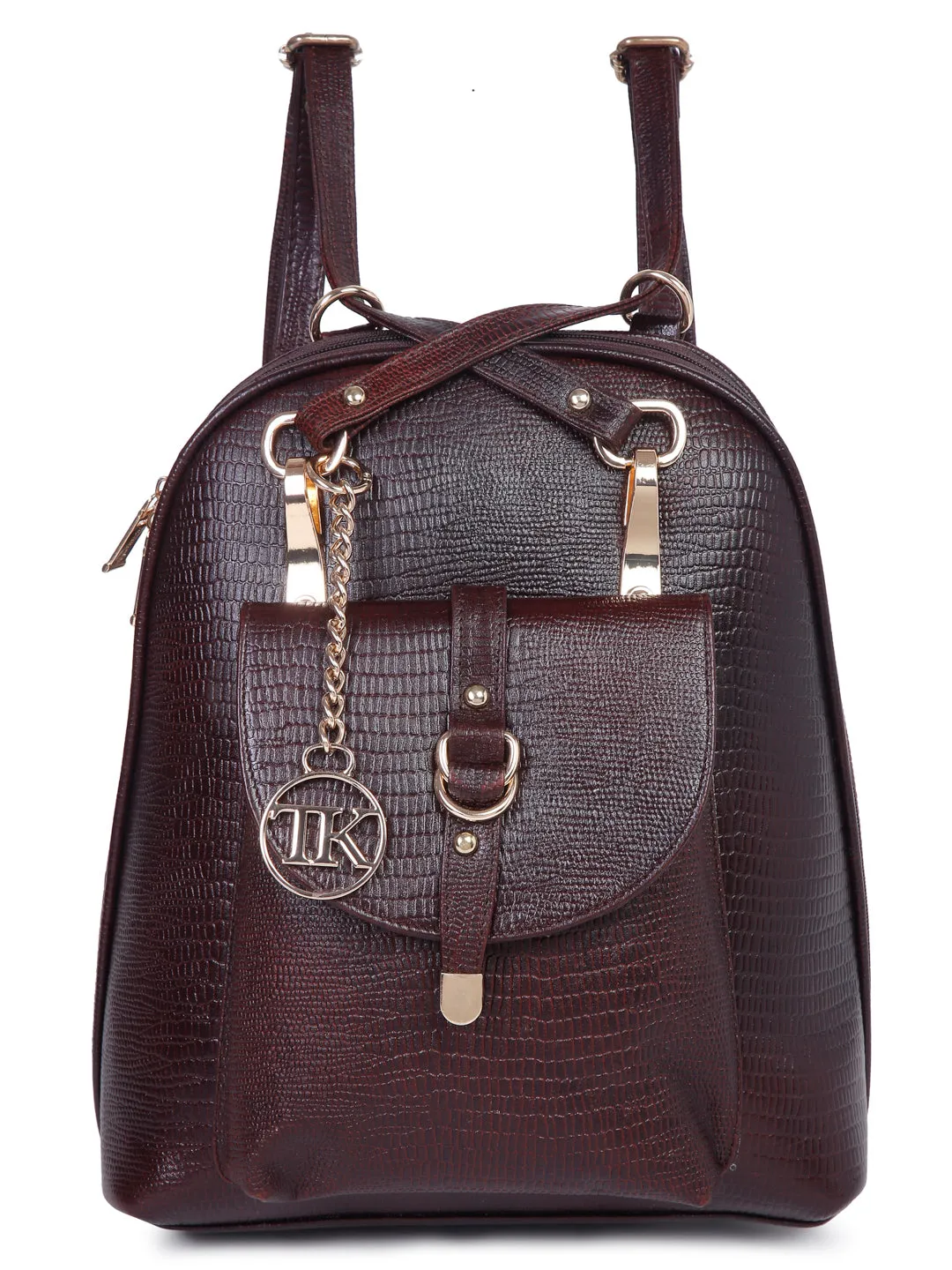 Teakwood Leathers Solid Textured Backpack
