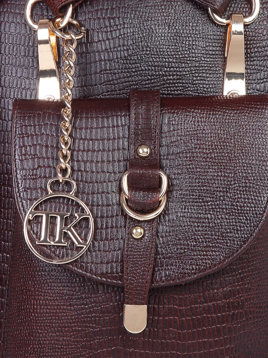 Teakwood Leathers Solid Textured Backpack