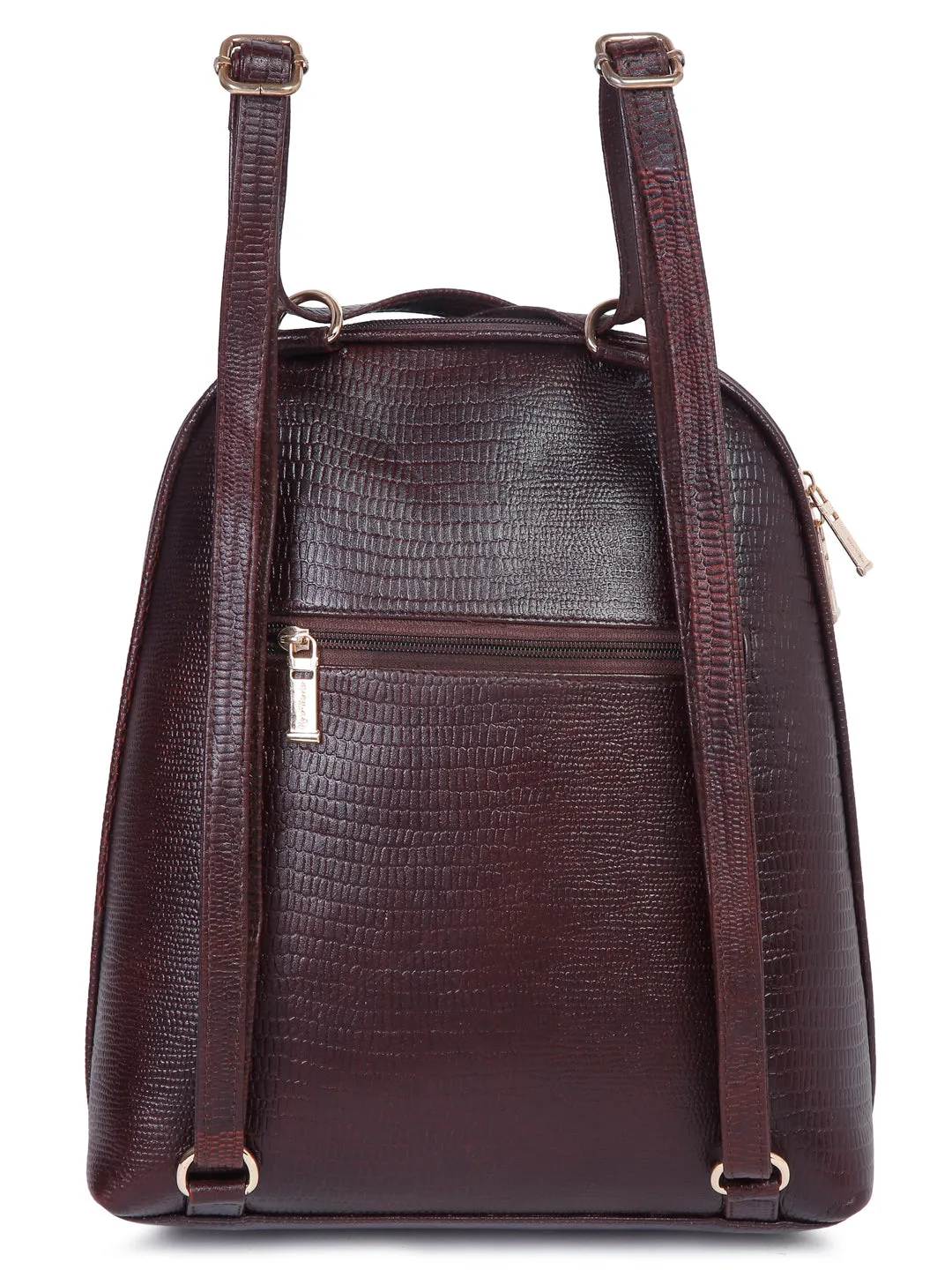 Teakwood Leathers Solid Textured Backpack