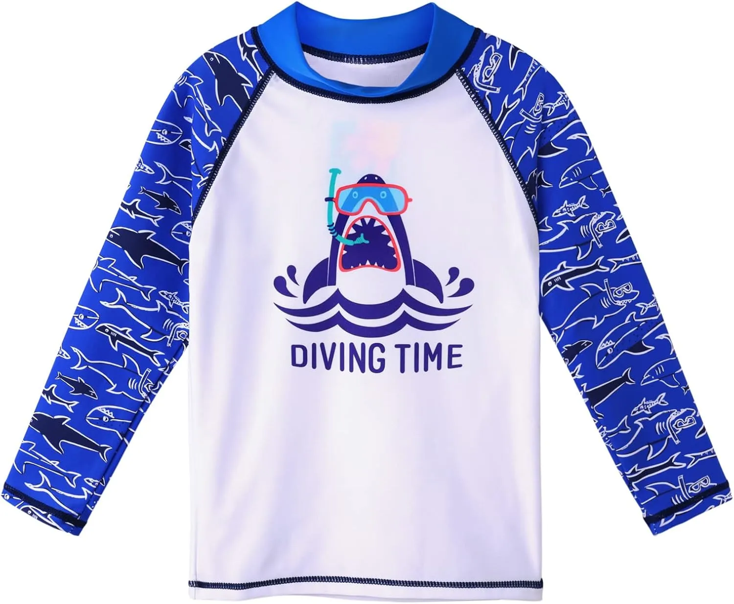 TFJH E 2PCS Kids Boys Long Sleeve Swimsuit UPF 50  UV Sun Protective Swimwear