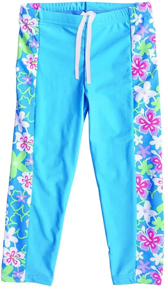 TFJH E Girls Long Sleeve Swimsuit Two Piece Swimwear 3-12 Years UPF 50  Sunsuits