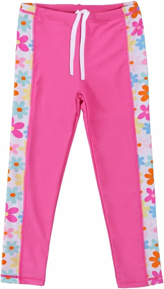 TFJH E Girls Long Sleeve Swimsuit Two Piece Swimwear 3-12 Years UPF 50  Sunsuits