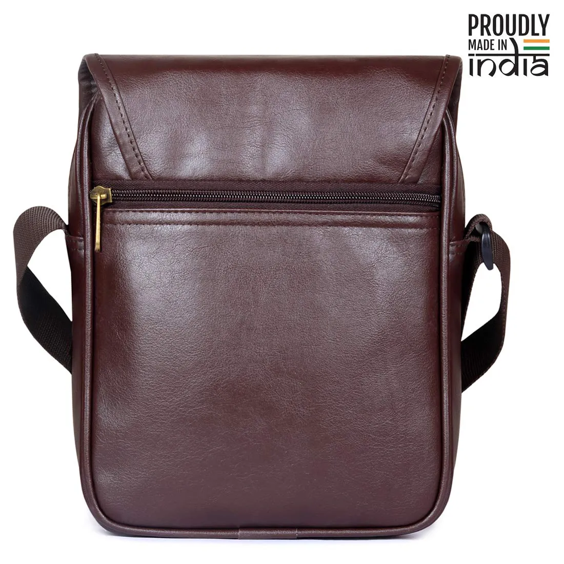 THE CLOWNFISH Regal Sling Bag, Sling Bag for travel, Sling bag for Men,Sling Bag For Women, Side Bag for Girls, Side Bag for Men, Messenger Bag, Tablet Bag (Redwood Brown)