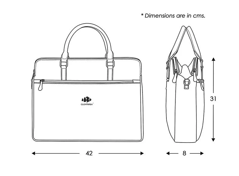 THE CLOWNFISH Synthetic 39 cms Cinnamon Messenger Bag (TCFWHBFL-ABCIN12)