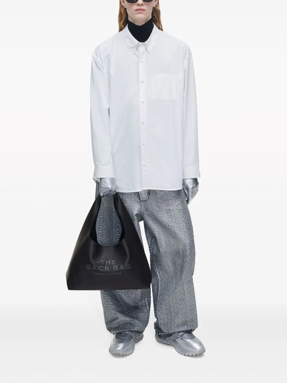 The sack leather hobo bag