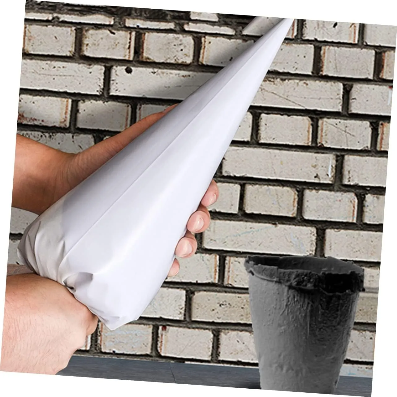 Tile Tools Grout Sealer Removal Tool Plastic Cement 100pcs Pointing Bag Piping Bag Ldpe Ceramic Tile White Plastic Sealable Bags Concrete Sealer Tip Cement Sealer Bag