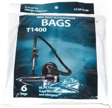Titan T1400 Compact Canister Vacuum Cleaner Bags 6/pk #17-2415-06