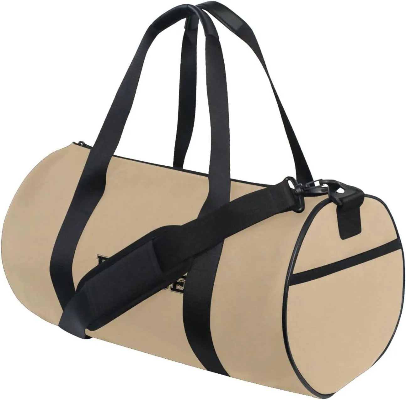 Toddler Boys Duffel Travel Bag Zipper Yoga Bag Tote for Women Men Travel Bag Duffel Tan