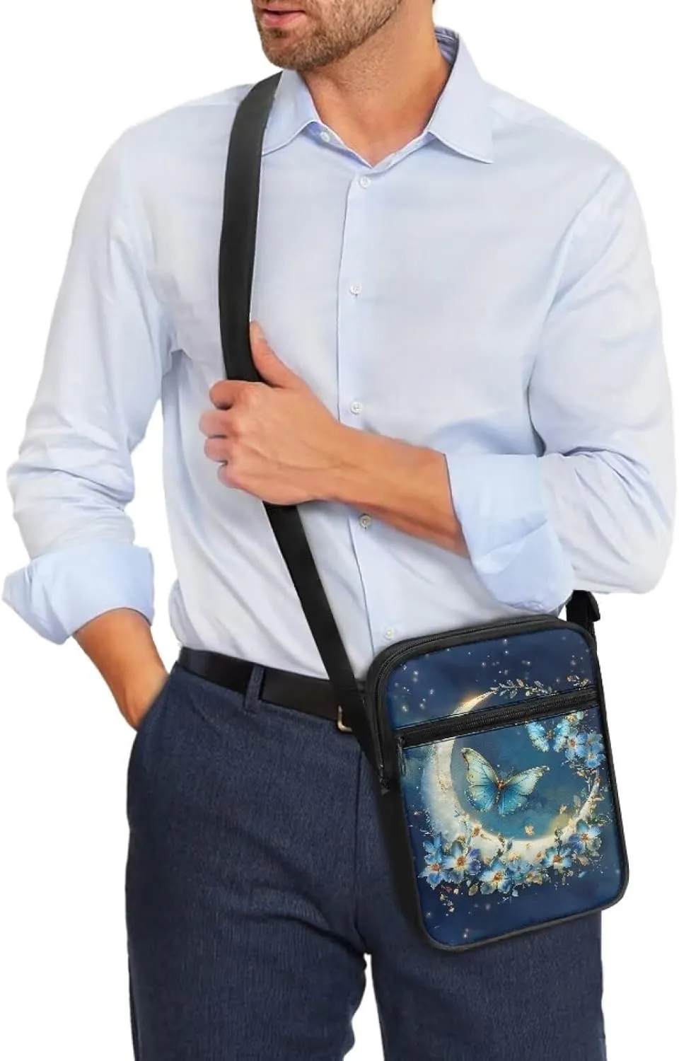 TODIYADDU Lightweight Crossbody Sling Bag Mini Messenger Shoulder Handbag Wallet Small Purses for Women Trendy Chest Bag