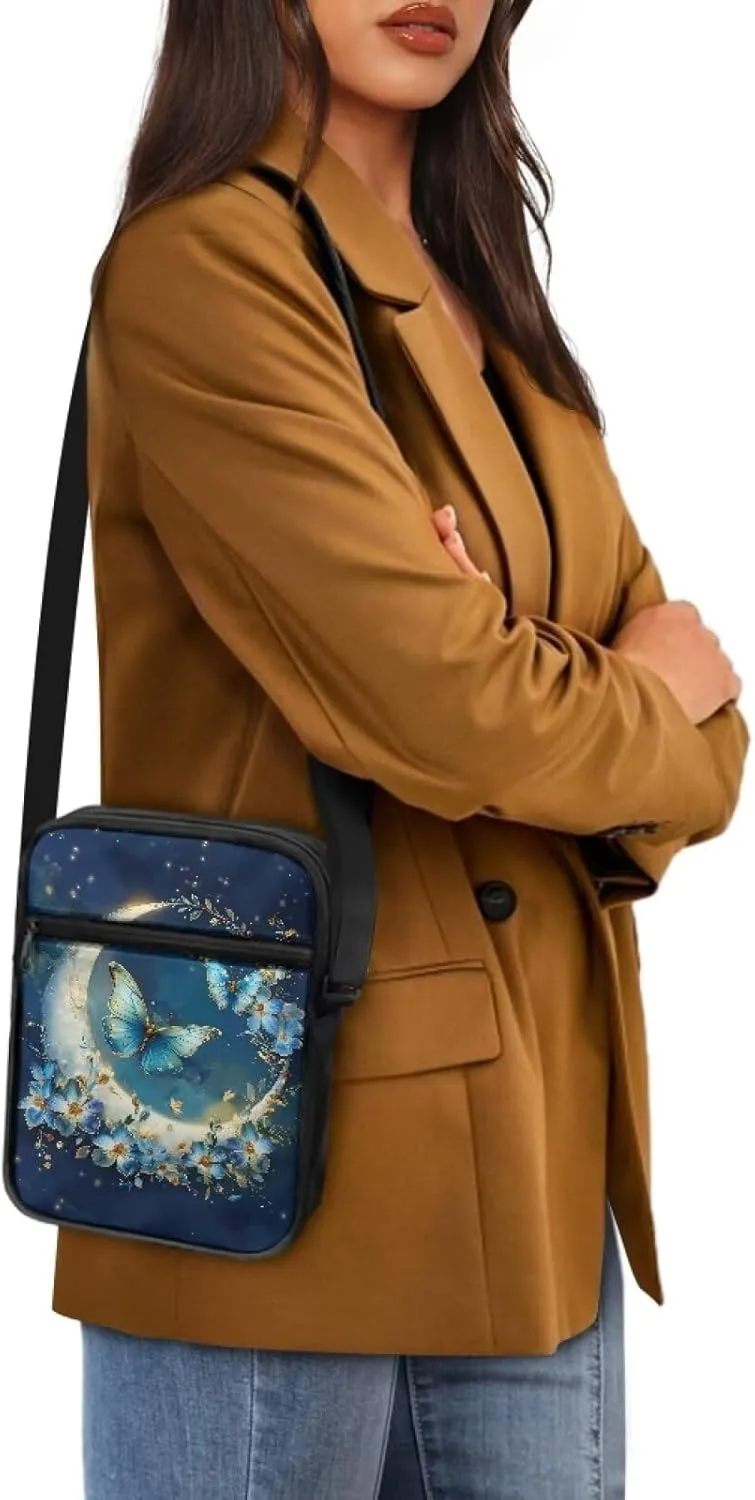 TODIYADDU Lightweight Crossbody Sling Bag Mini Messenger Shoulder Handbag Wallet Small Purses for Women Trendy Chest Bag