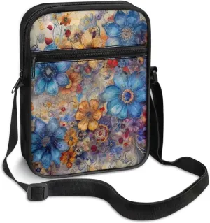 TODIYADDU Messenger Bag for Women Men Small Crossbody Purse with Adjustable Strap Travel Shoulder Bag Lightweight Handbags