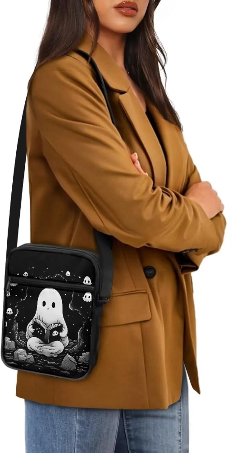TODIYADDU Messenger Bag for Women Men Small Crossbody Purse with Adjustable Strap Travel Shoulder Bag Lightweight Handbags