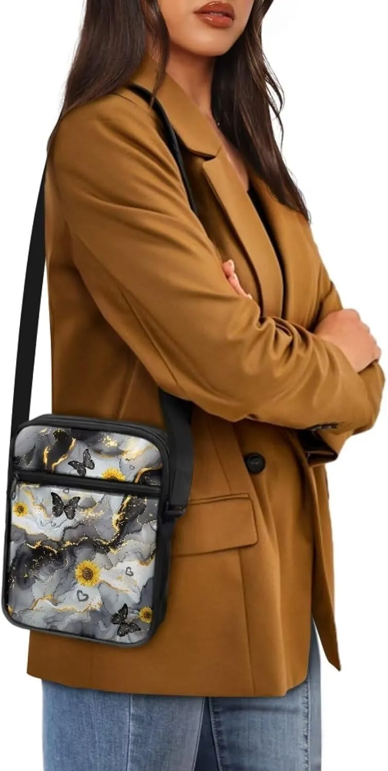 TODIYADDU Novelty Messenger Bag for Women Lightweight Sling Purse Chest Bag for Daily Items Cell Phone Purse Holder Wallet