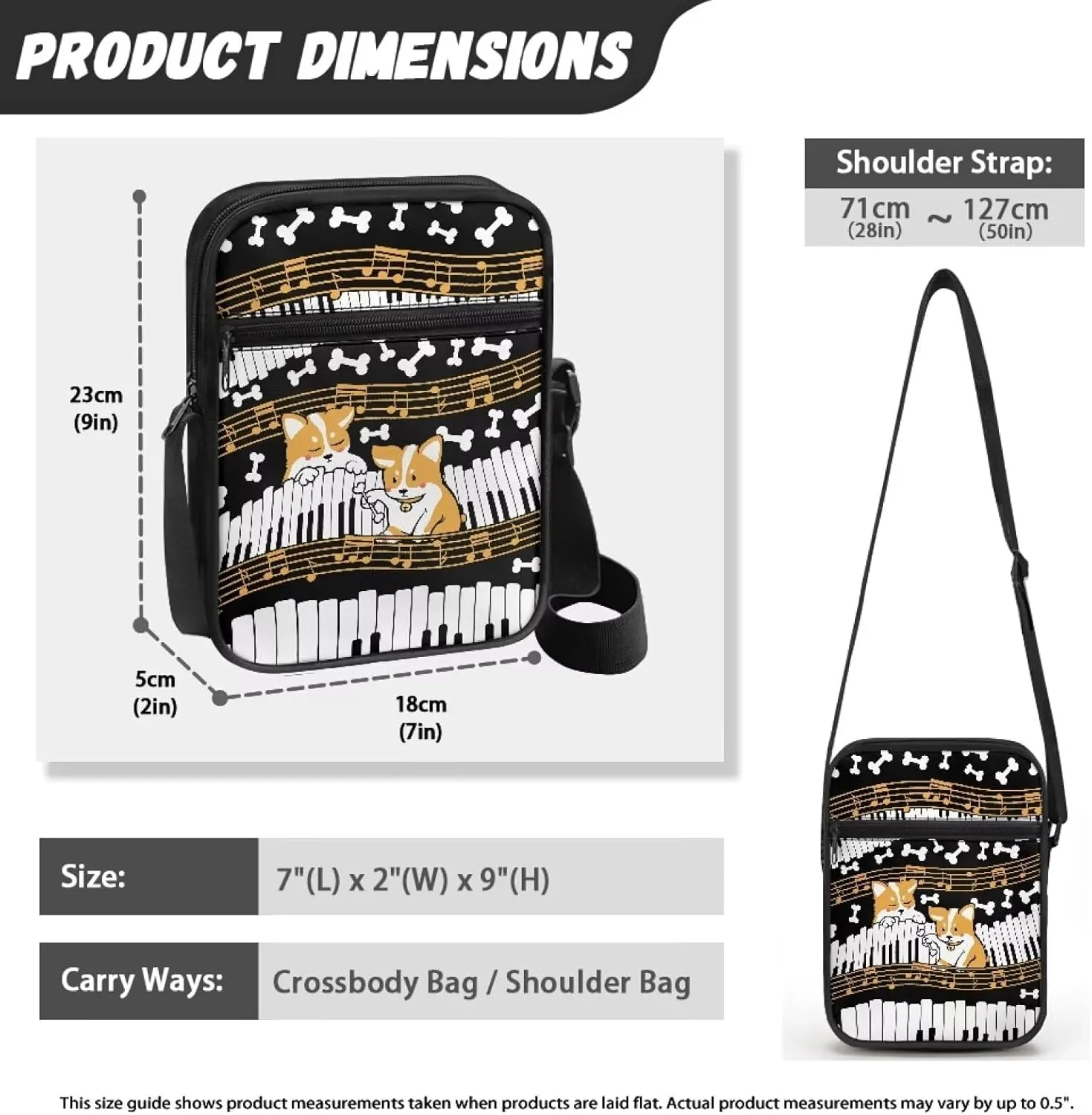 TODIYADDU Shoulder Bag for Women Crossbody Sling Bag Fashion Messenger Bag Small Cell Phone Purse Holder Wallet Nice Gifts