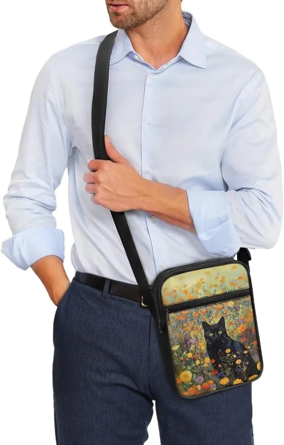 TODIYADDU Stylish Shoulder Bag for Women Men Fashion Messenger Bag Portable Handbags for Notebook Keys Cards Nice Chest Bag