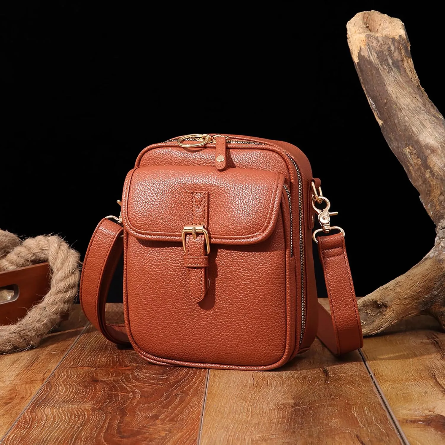 Tojoyride Crossbody Bag, Urvashi Crossbody Bag, Vintage Large Capacity Messenger Bag, Double Layer Large Capacity Mini Bag