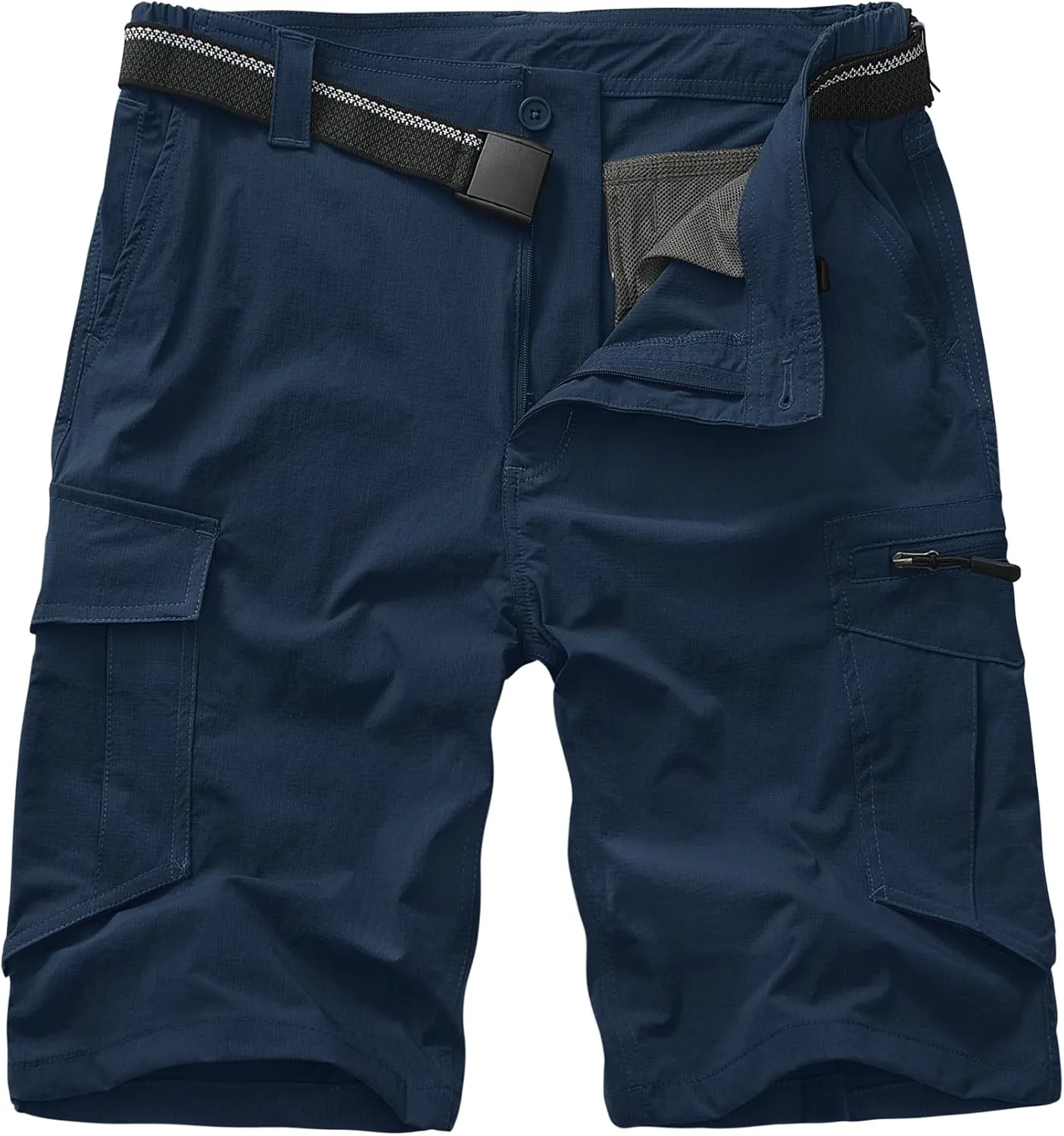 Toomett Mens Hiking Cargo Shorts Quick Dry Lightweight Travel Fishing Camping Golf Shorts with Multi Pockets